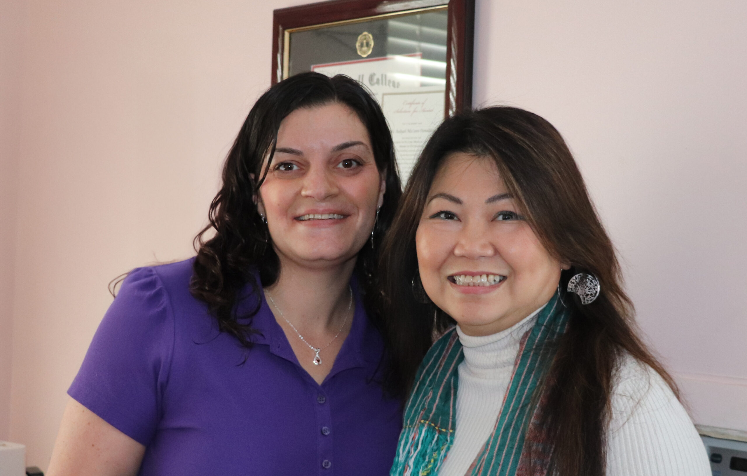 Lisa McCann '09 and Fenty Lee '15